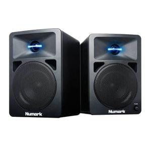 Numark NWave580L Powered DJ Monitors Speakers with Pulsating Lights